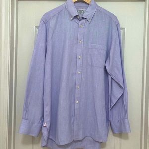 Continental Thomas Luxury Shirt made in London! New Men’s SZ L Linen cotton